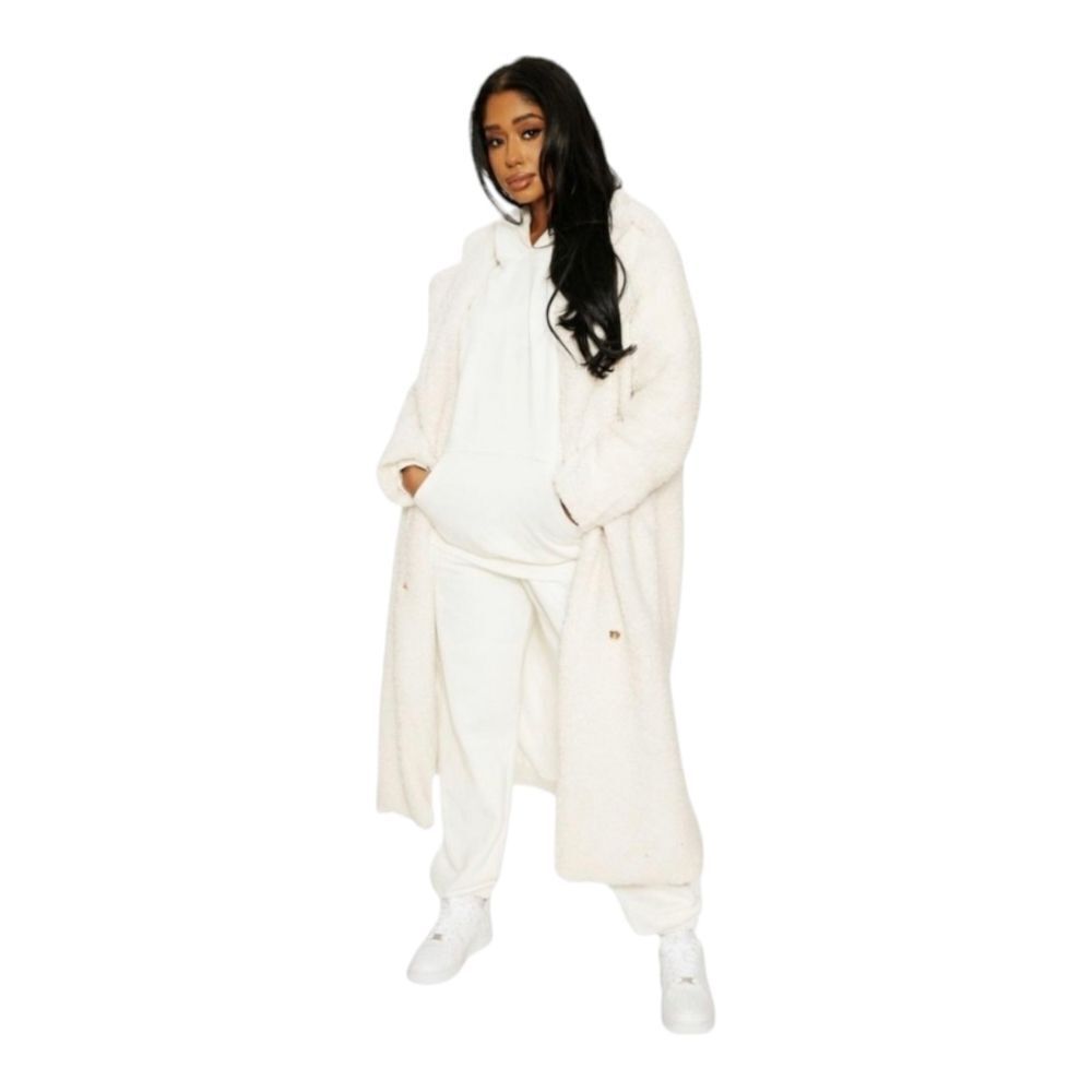 Naked Wardrobe Jogger Cozy‎ Sweatpants Women's sz XL in White NEW WITH TAGS - Picture 6 of 12